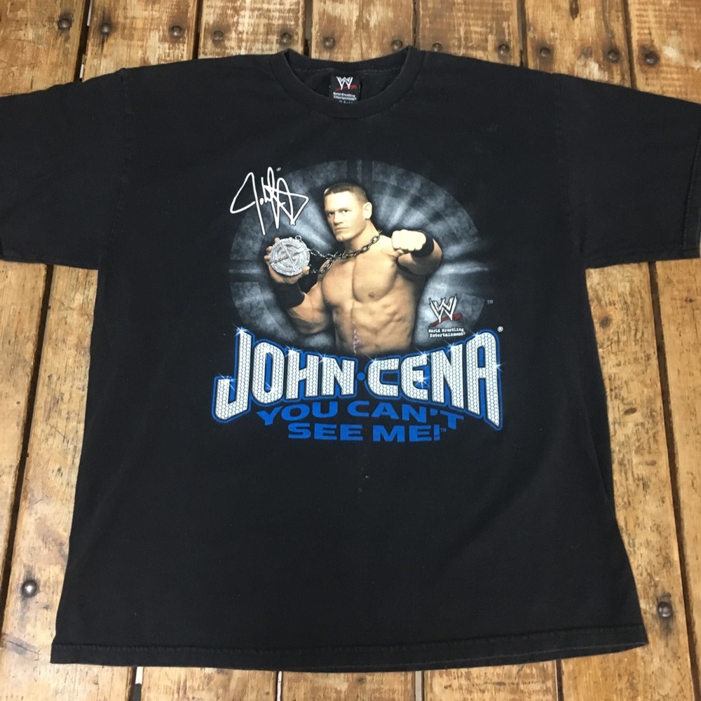 2007 WWE John Cena Chain Gang Shirt/ L